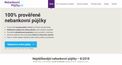 Desktop Screenshot of nebankovnipujcky.cz