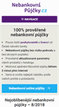 Mobile Screenshot of nebankovnipujcky.cz