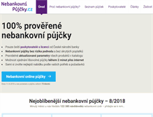 Tablet Screenshot of nebankovnipujcky.cz